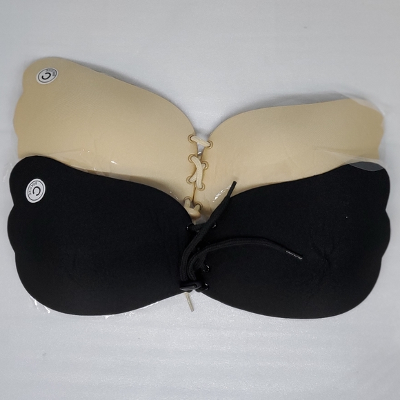 (2) Self Adhesive Strapless Push Up Bra - Picture 6 of 7